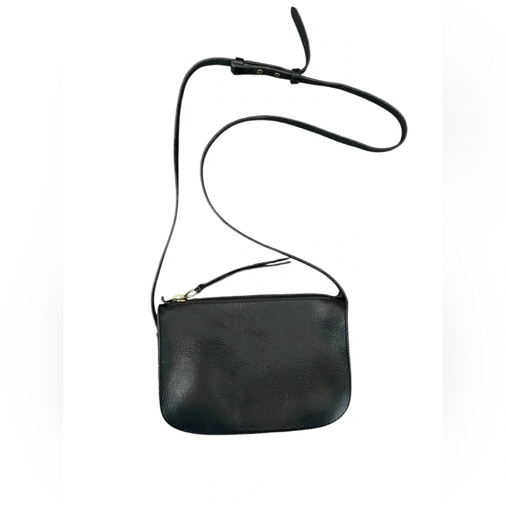 MADEWELL The Simle crossbody black leather bag quiet luxury basic minimalist - Picture 2 of 11